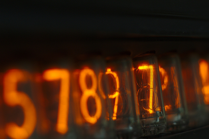 engineering calculator glowing numbers